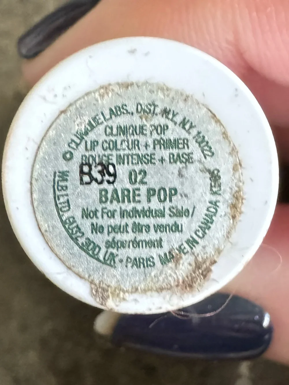 Clinique Bare Pop 02 Hydrating Peach Pink Lipstick - Creamy Finish
